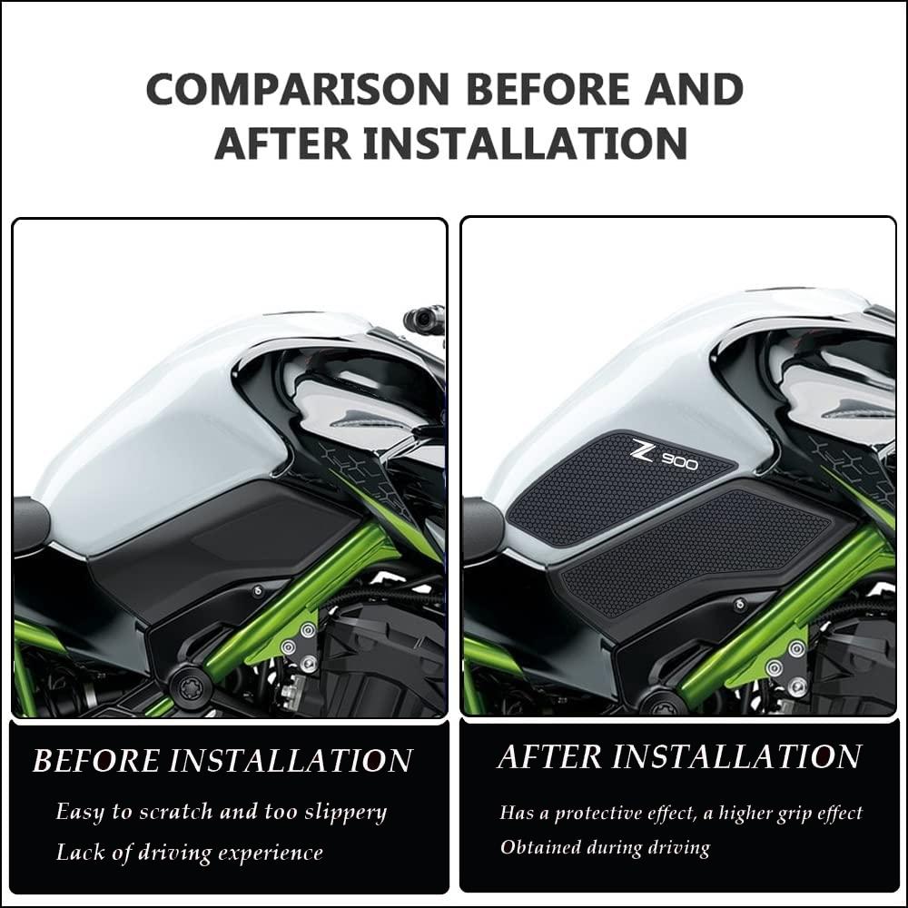 For Kawasaki Z900 Z 900 Z900SE 2017 - 2025 2025 2025 2025 Motorcycle Z900 Tank Pad Protector Sticker Decal Gas Knee Grip