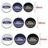 New 2026 Car Sticker Ford New 2025 Hot 4pcs 56/60/65mm Car Wheel Centre Caps Set Hub Centre Rim Cover Badge Blue Center Wheel Ca