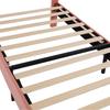 Adult Bed Teen with Height-Adjustable Rainbow Headboard Ergonomic Design Strong Wooden Slat Support Platform Load Bearing Easy to Assemble Youth Home