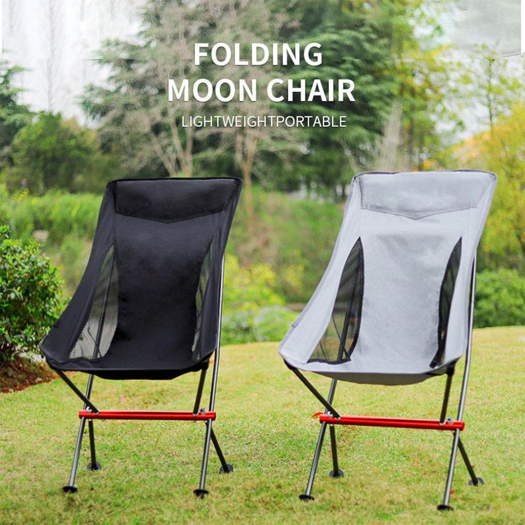 Portable Camping Chair Backpacking Chairs with Carry Bag Lightweight Folding Chairs for Hiking Mountaineering Beach Camping Firepits Courtyard Outdoor