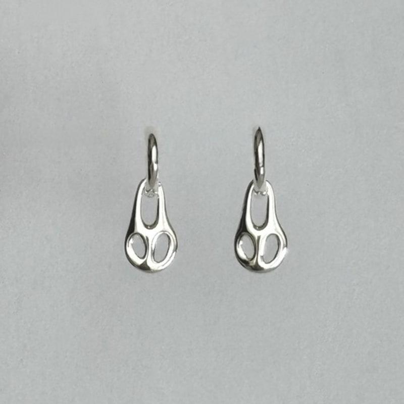 THE BORING skull dangle earrings