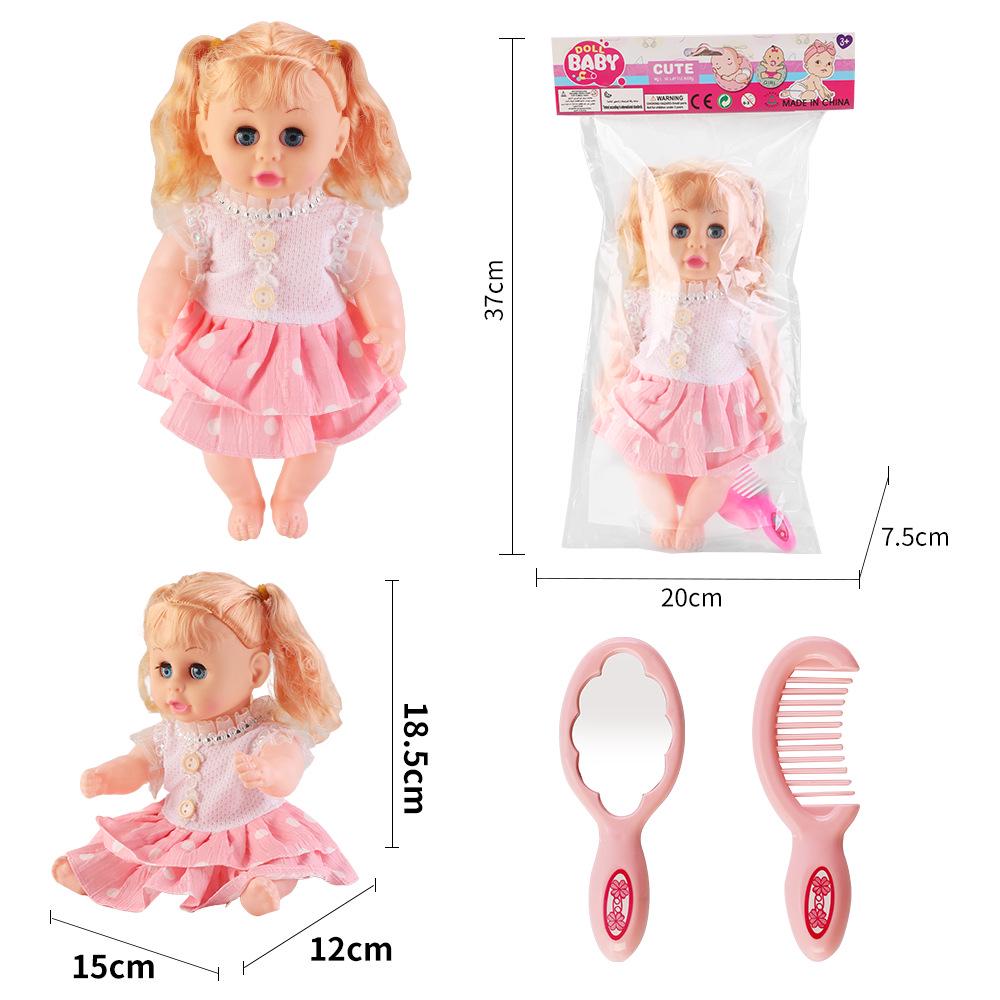 12-Inch Soft Talking Baby Doll Sleep Companion Toy - Ideal Gift for Girls