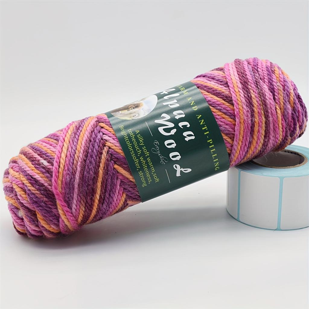 5pcs Soft Alpaca Blend Yarn, 1.1LB Total - Ideal for Sweaters Medium Thickness (2.8mm) | Perfect for Knitting Needles 3.5-4.5mm