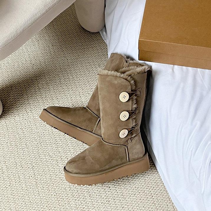 

Меховые интегрированные зимние ботинки женские 2025 зима новые на толстой подошве с высоким голенищем два варианта носки складные универсальные утепленные хлопковые ботинки 40