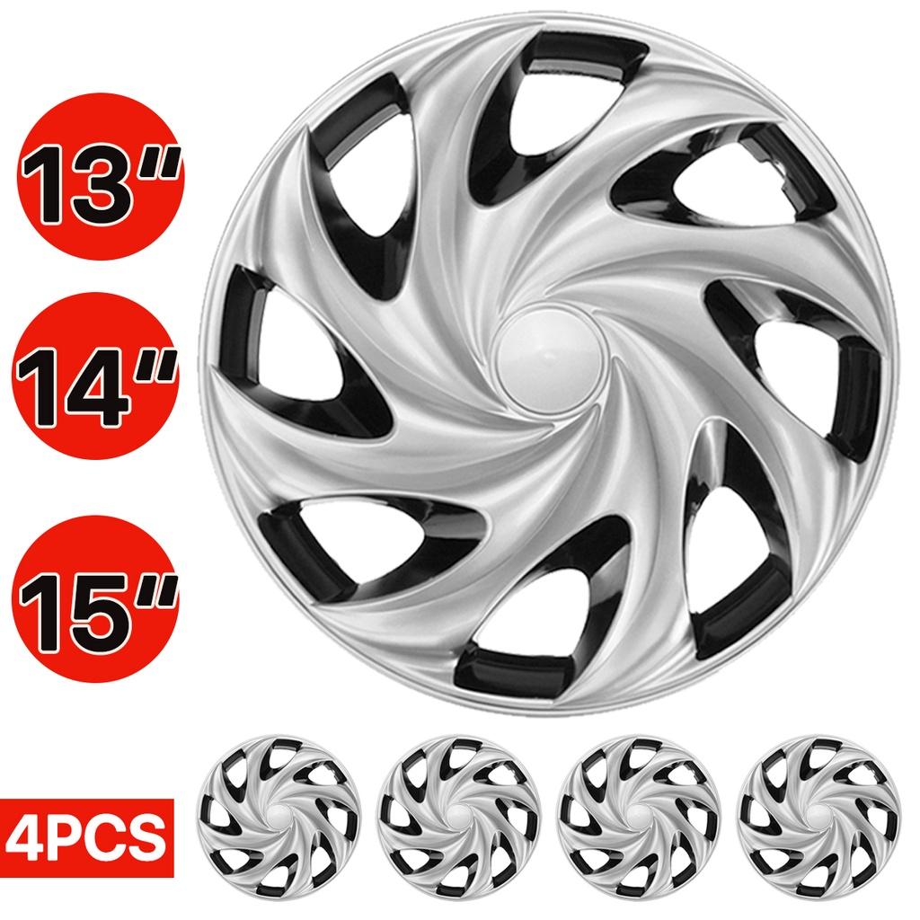 13" 14" 15" 4PCS Automobile Hubcap Wheel Cover Wheel Trims Hub Tuning Center Cap Hub for Universal Car Wheel Cap Car Replacement Hubcap