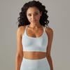 Seamless Knitted Breathable Yoga Clothing Cross Back Sports Bra Running Tight Fitness Clothing For Women