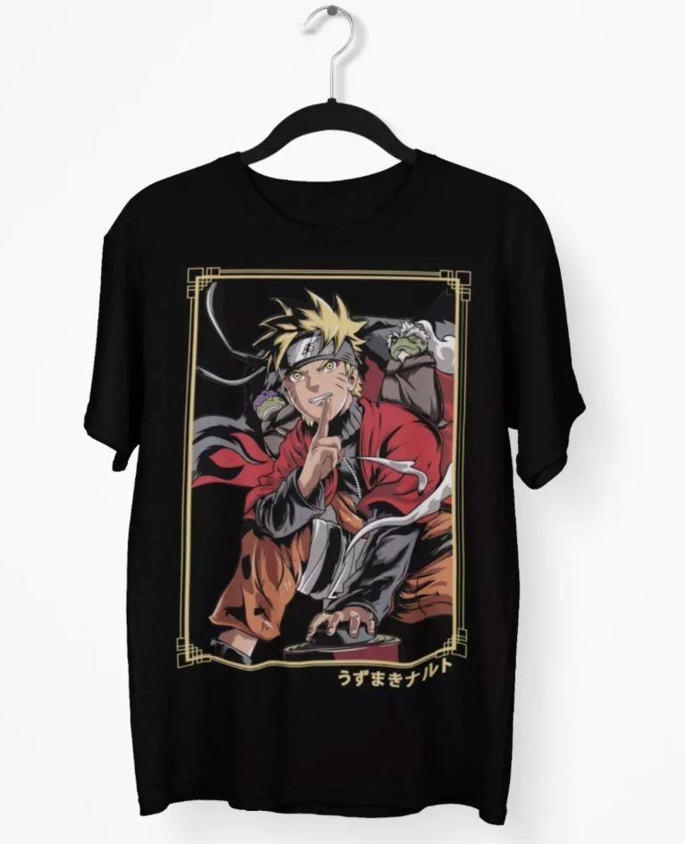 Naruto Uzumaki T Shirt, Sage Mode Anime Manga Shirt, Graphic Unisex Tee, S - 5XL