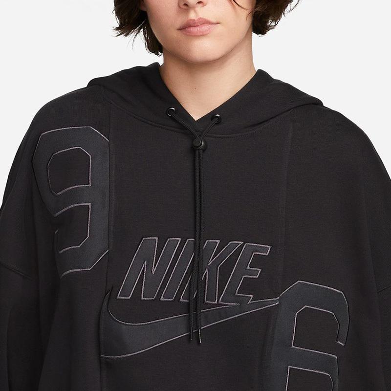 Nike Sportswear Circa 96 Letter Print Hoodie Women Hoodie Black DV8087-010