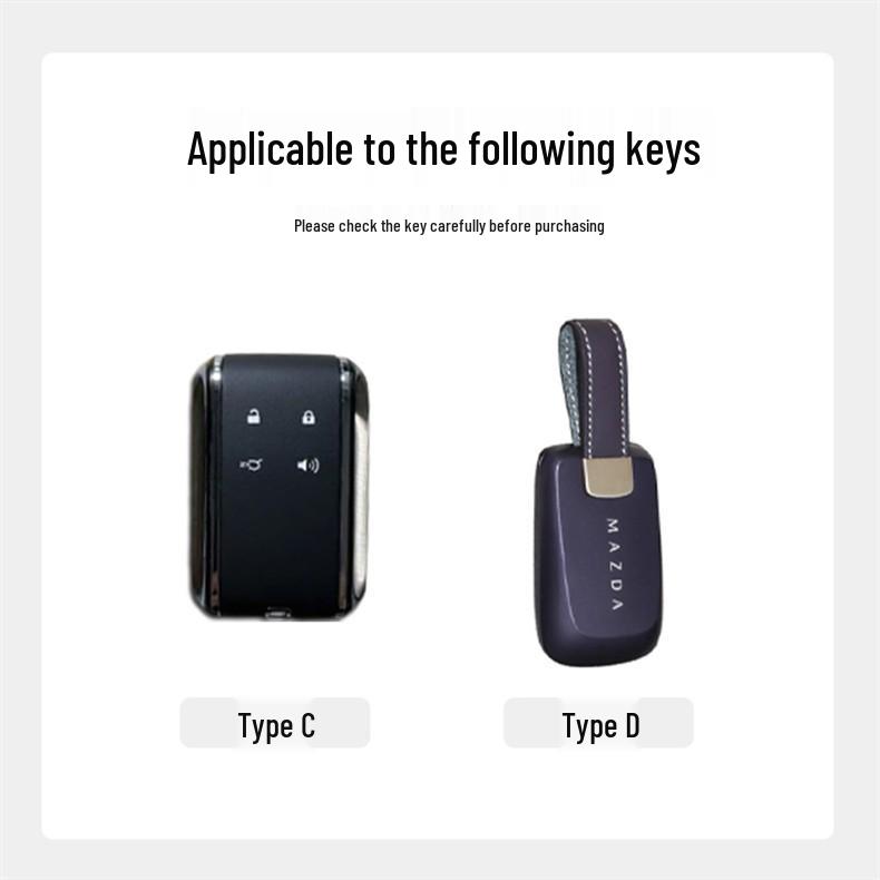 Kuooo: Wear-resistant, fully enclosed Mazda EZ6 key fob and EZ60 car remote protective cases with buckle.