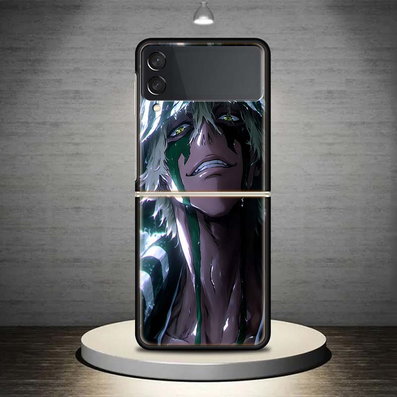 Bleach Kisuke Urahara For Samsung Galaxy Z Flip 7 6 5 4 3 5G Phone Case Black Cover ZFlip 7 6 5 4 3 Shockproof Bumper Coque Gala