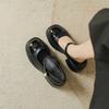 Retro Small Fragrance Style Thick Heel Mary Zhen Shoes for Women's Spring New Thick Sole Sponge Cake Sole Japanese Single Shoes