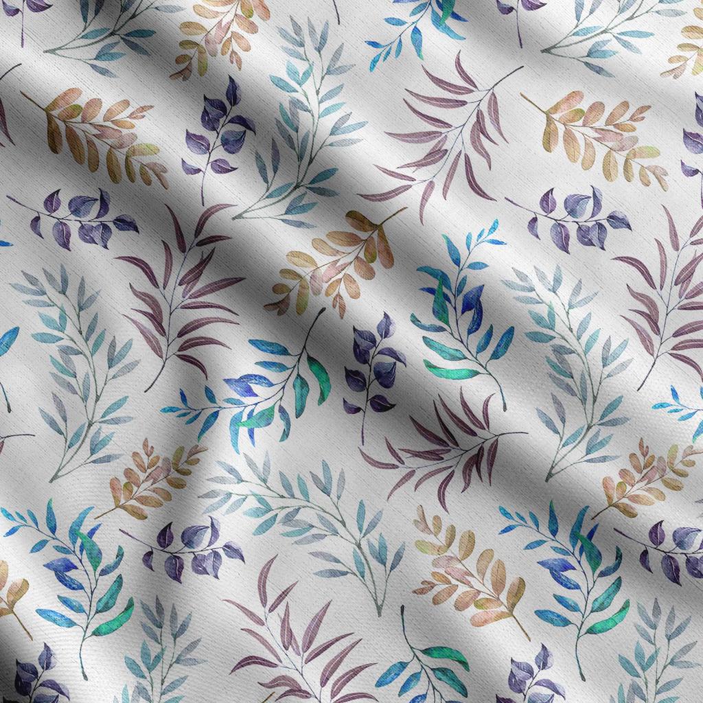 Soimoi Leaves Print,  Cotton Cambric, Quilting Fabric Sold by The Yard 42 Inch Wide, Medium Weight Cotton Fabric,