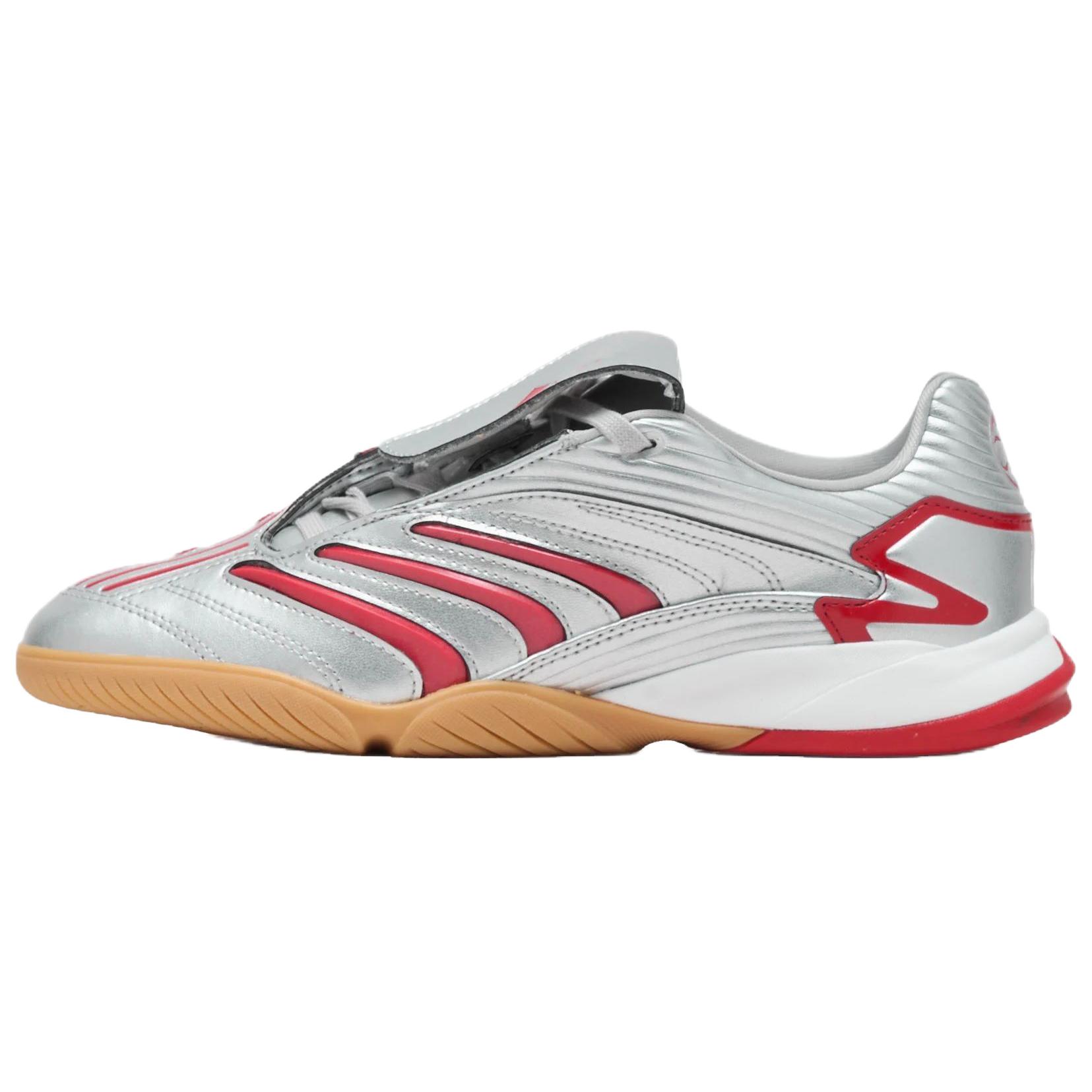 adidas  Predator Sala Silver Metallic Better Scarlet Women Sneakers Grey-Two IH6780 36