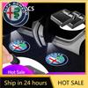 Car Stickers For Alfa Romeo 1pc/2pcs LED Car Door Welcome Light Logo Shadow Projector Lamp For Alfa Romeo Giulia Stelvio Giuliet