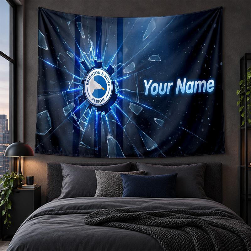 Personalized Tapestry Wall Hanging Brighton & Hove Albion Football Pattern Art Background Cloth