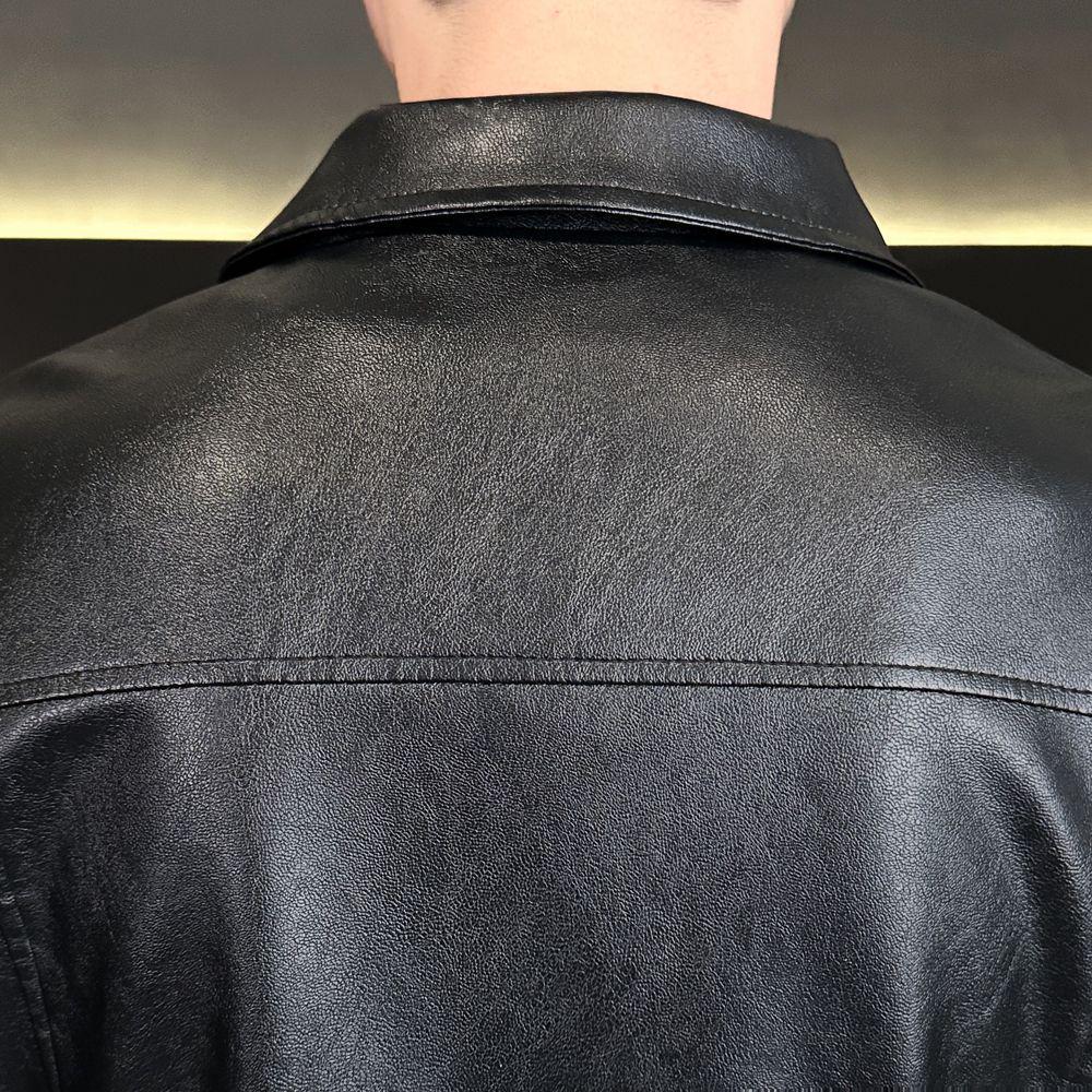 Men's Casual Tricolor Slim Fit Leather Motorcycle Jacket with New Lapel Trend (2025)