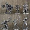 Metal Orc Tribe Soldier Archer Action Figures Desktop Game Chess Pieces Collectible Miniature Model Car Interior Ornament