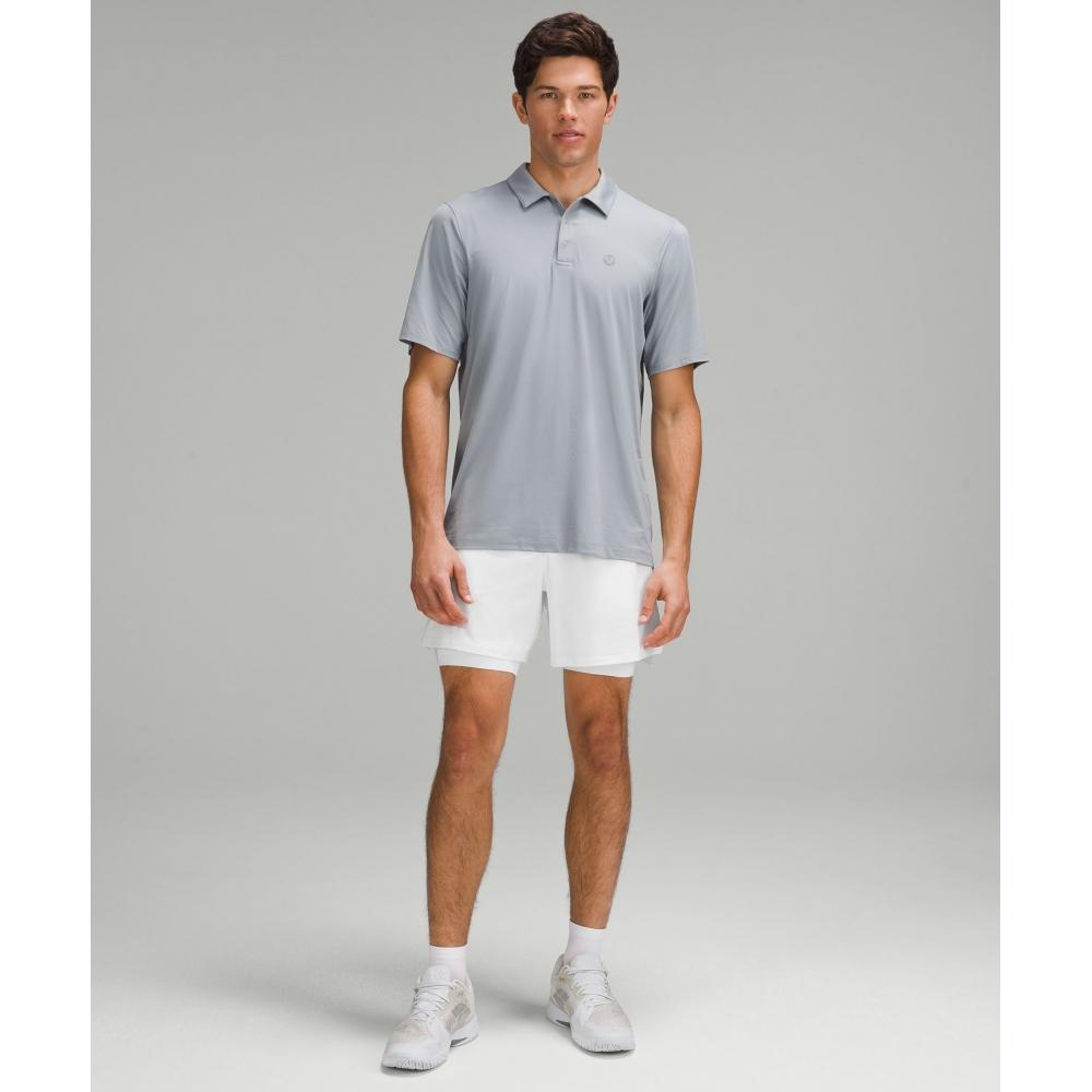 Lululemon Vented Tennis Short 6  White