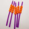 5pcs- Halloween Straws,Happy Festive Pumpkin Straws - Halloween Party Supplies,Perfect For Parties, Home Bars & Cocktails