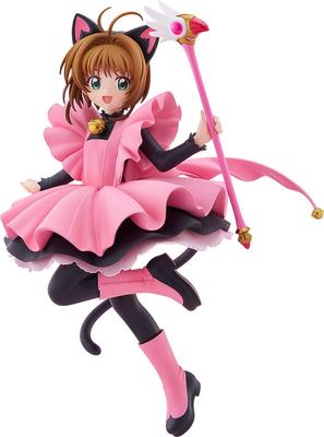 Cardcaptor Sakura Clow Card Arc Sakura Kinomoto Black Cat Costume Ver. L Size Non-Scale Painted Plastic Figure