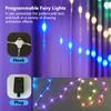 Curtain String Light Rgbic Dream Color Programmable Smart Led Window Fairy Lights For Christmas Wedding Bedroom Decor