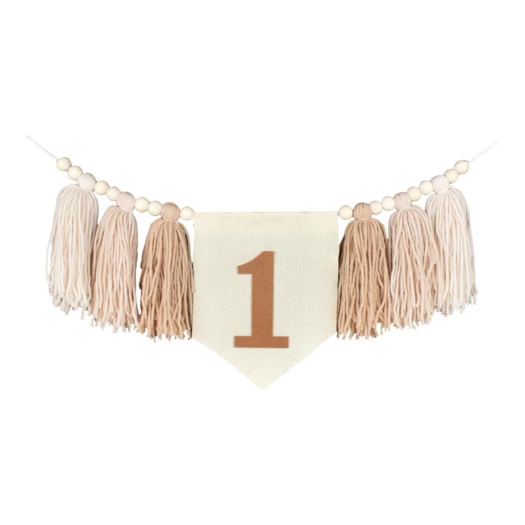 High Chair Banner Boys Girls Birthday Party Decoration Baby Kids Room Decor Birthday Photo Prop 1 Birthday Banner for High Chair