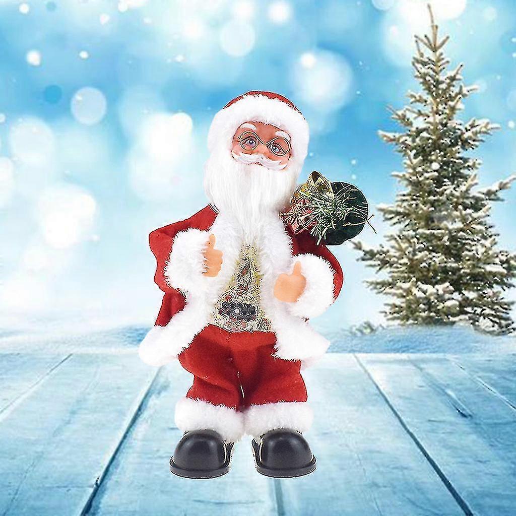 30cm Electric For Doll Lovely Santa Claus For Room Decoration Christmas Party Su