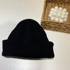 Autumn and Winter Pure Color Knitted Women's Warm Woolen Hat