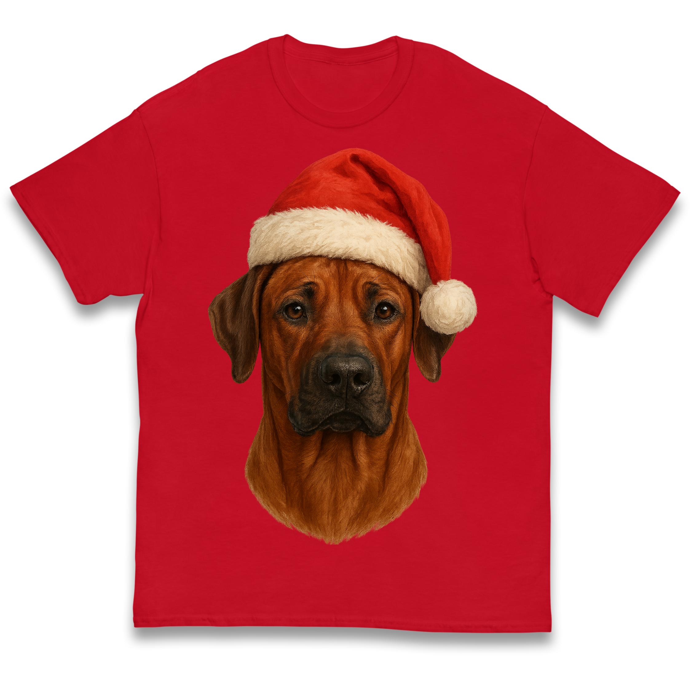 Rhodesian Ridgeback Face Christmas Kids T Shirt 110