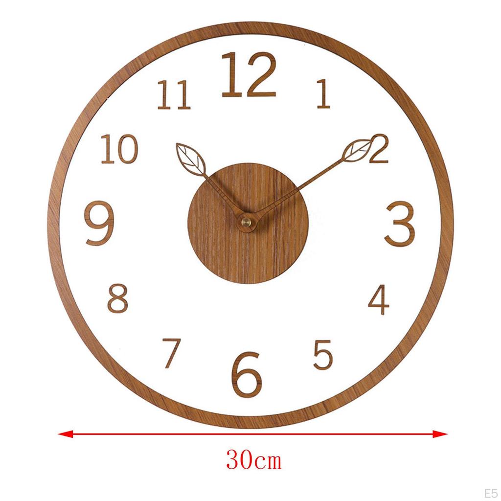Acrylic Wall Clock for Living - Non Ticking Design Classrooms And Bathrooms