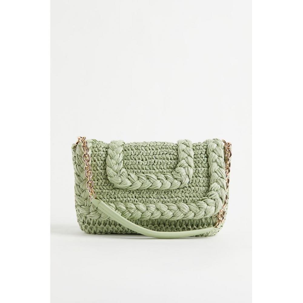 Cheap H&M Straw Shoulder Bag Light Green Joom