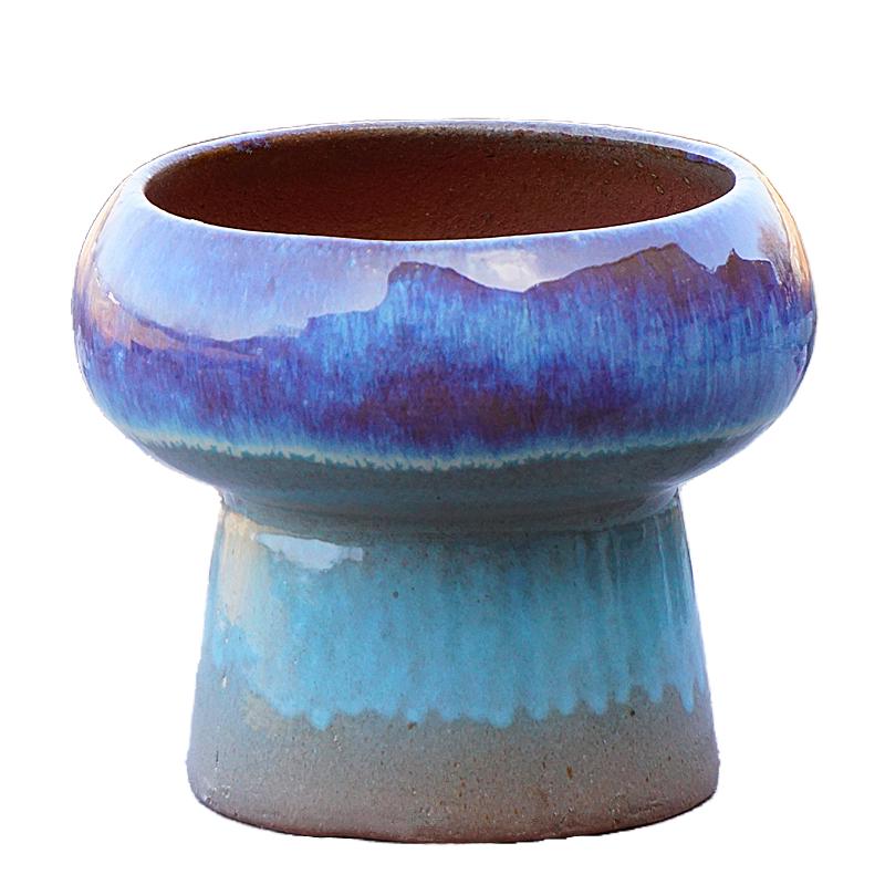 Minimalist Large Coarse Pottery Flower Pot for Succulents and Green Plants