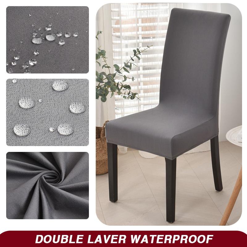 Wodoodporny Pokrowiec na Krzesło Jadalniane Rozciągliwy Pokrowiec na Krzesło Zdejmowany Zmywalny Ochraniacz na Krzesło do Domu, Restauracji, Kuchni, Bankietu