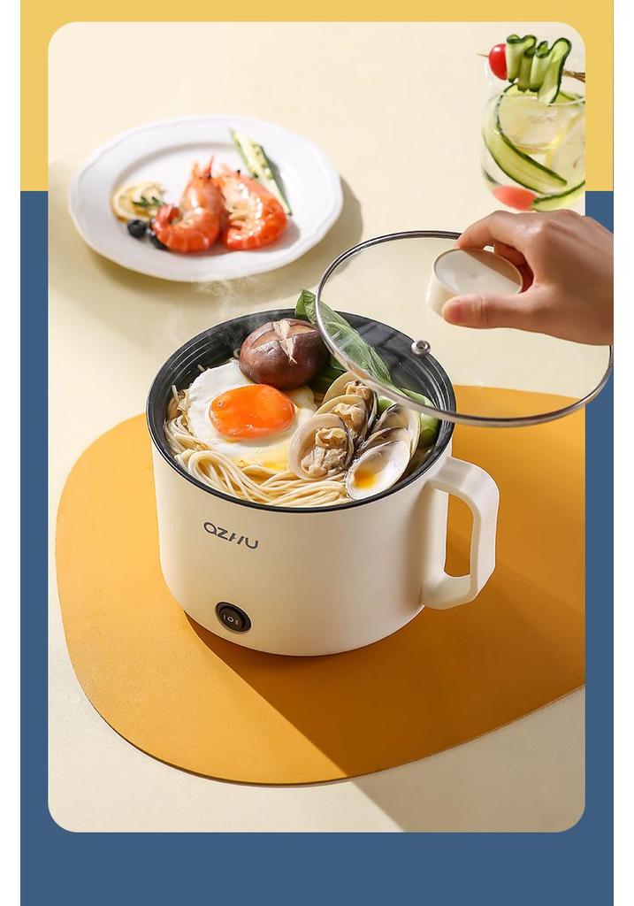 Multi-Functional Non-Stick Electric Hot Pot for Dorms - Low Power, Ideal for Students