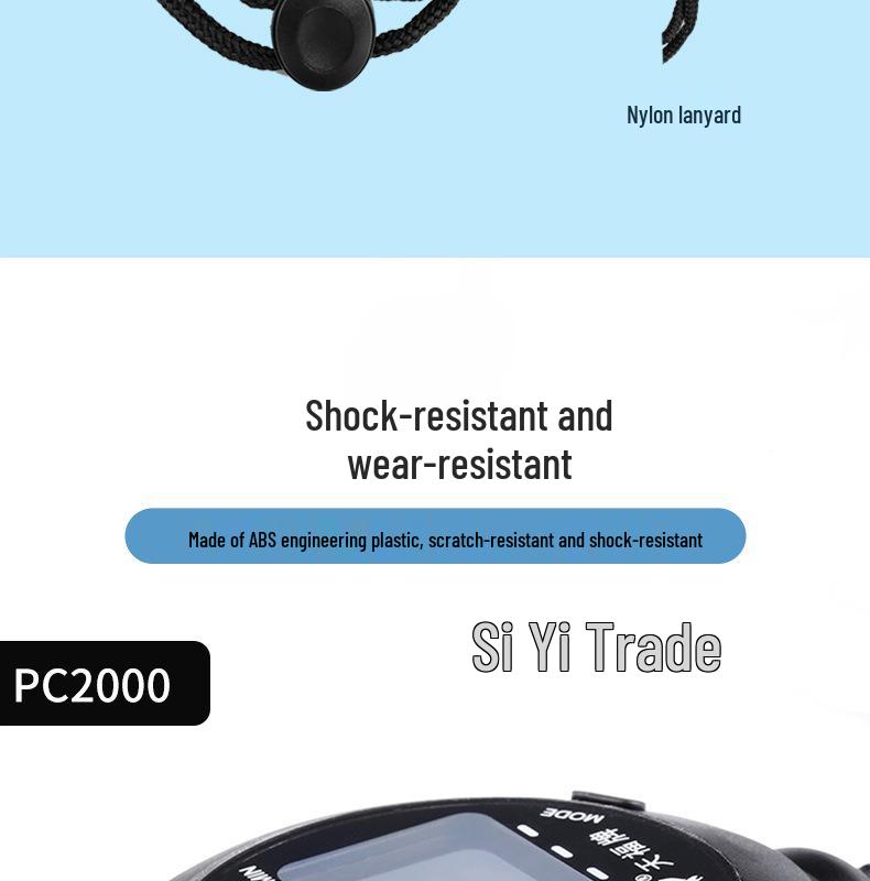 Tianfu Gateball Match Timer: PC2000 Wall-Mounted & PC0602 Wrist Stopwatch