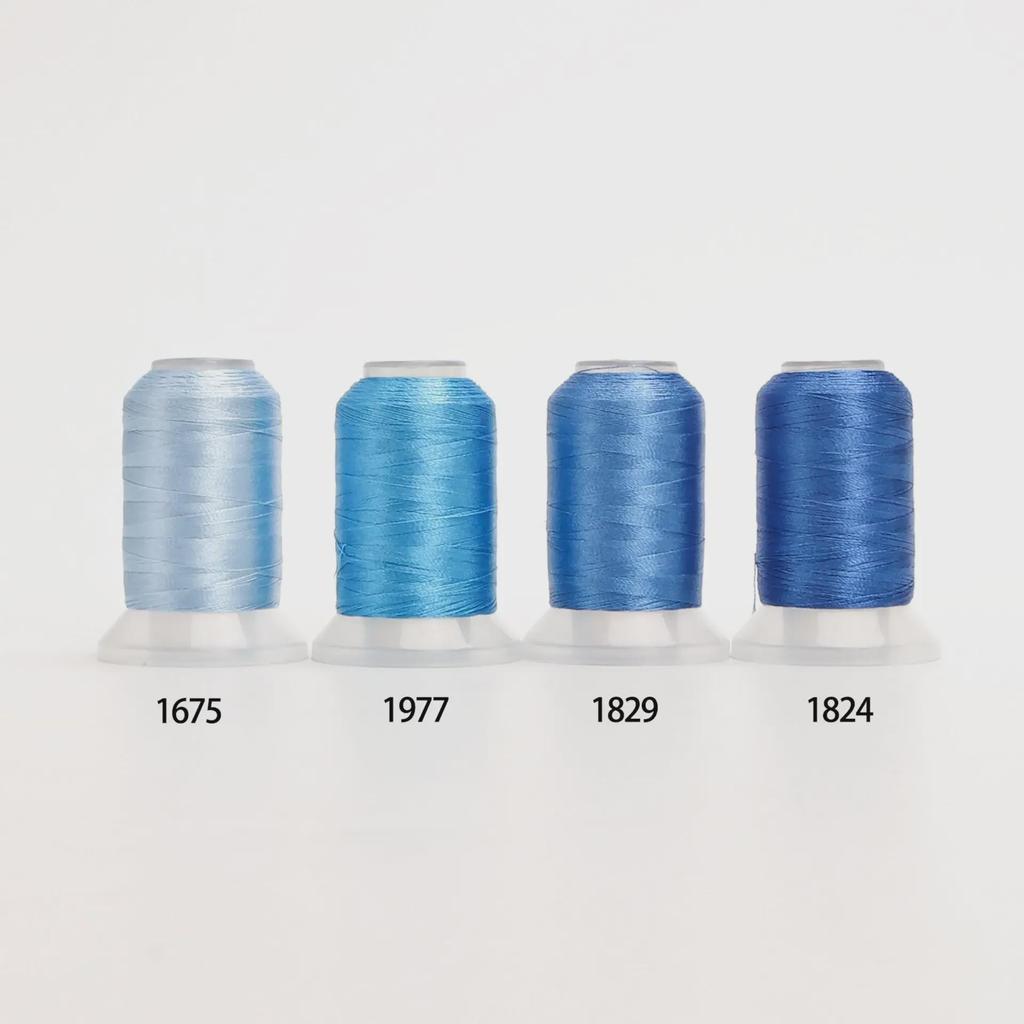 80-Color High-Strength 120D Polyester Embroidery Thread Set - 500m