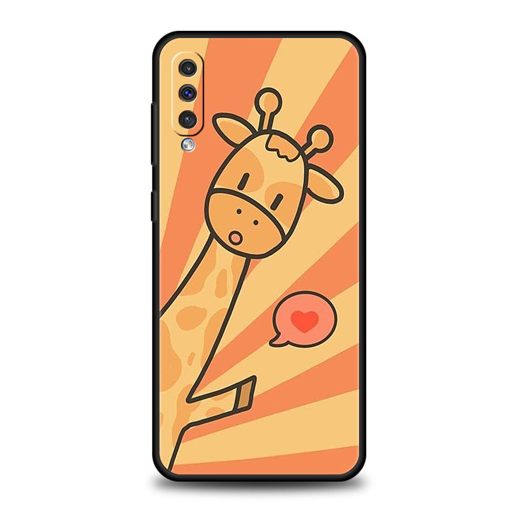 giraffe illustration Phone Case For Samsung A56 A36 A26 A24 A16 A14 A12 A32 A50 A70 A20E A22 A40 A34 A54 A42 A52 5G A06 Cover