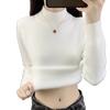 Autumn and Winter Velvet Knitted Sweater Pullover High Neck Knitted Sweater for Women