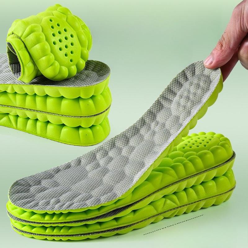 

3pair Step on Insole Comfortable Massage Sports High Elastic Shock Antibacterial Deodorant Sweat Men Shoes Height Increase 35-36