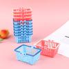 Shopping Basket Toys Kids Mini Supermarket Shopping Hand Basket Model Dollhouse