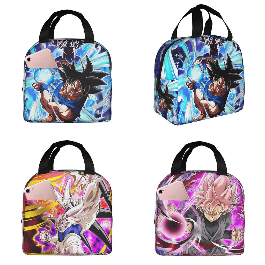 Lunch Bag, Full-Printed Picnic Bag For Primary And Secondary School Students, Cartoon Animation, Large-Capacity Thermal Insulation Lunch Box Bag