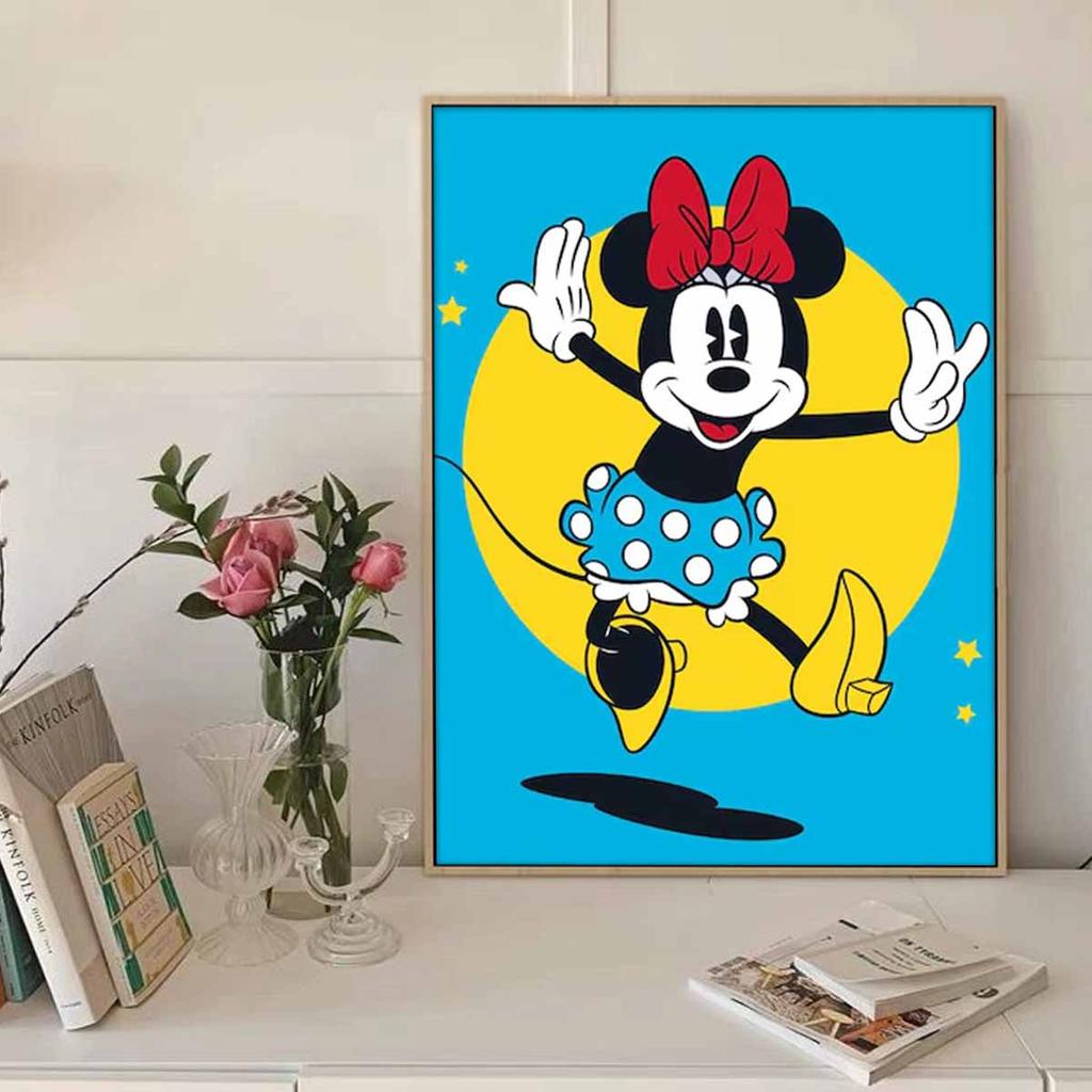 DIY Diamond Painting The Lovely Mouse Minnie Cross Stitch Kit Mosaic Art Diamond Painting Full Circle Diamond Home Decoration