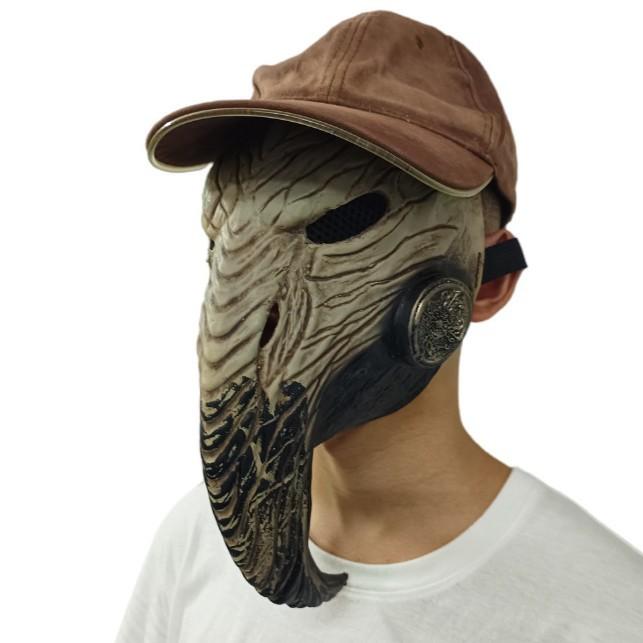 New animal mask latex prop for Halloween prank games, animal beak mask, can be customized with labels Beak