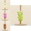 Plush Animal Keychain With Straw Bear And Capybara Designs For Kids And Gift Enthusiasts