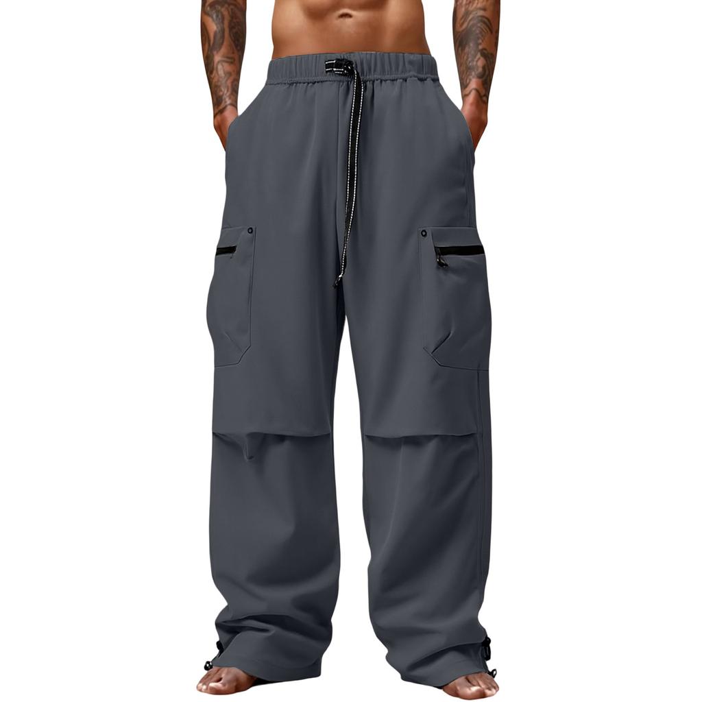 Men's Outdoor Sports Loose Big Pocket Workwear Trousers