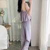 Autumn Winter Velvet 3PCS Pajamas Set Sleepwear Sexy Lace Bathrobe Trouser Suits Loose Casual Velour Home Clothing Loungewear