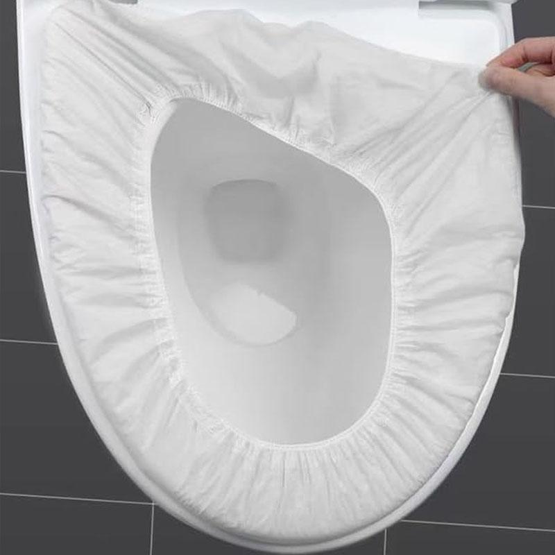 Disposable Toilet Seat Cover Waterproof Non-Woven Fabric Disposable Seat Covers for Travel Outing Hotel Hospital Public Toilet