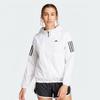 adidas Jaqueta com Capuz de Manga Comprida Listrada Colorblock Own The Run Feminina Agasalho Branco IK7445
