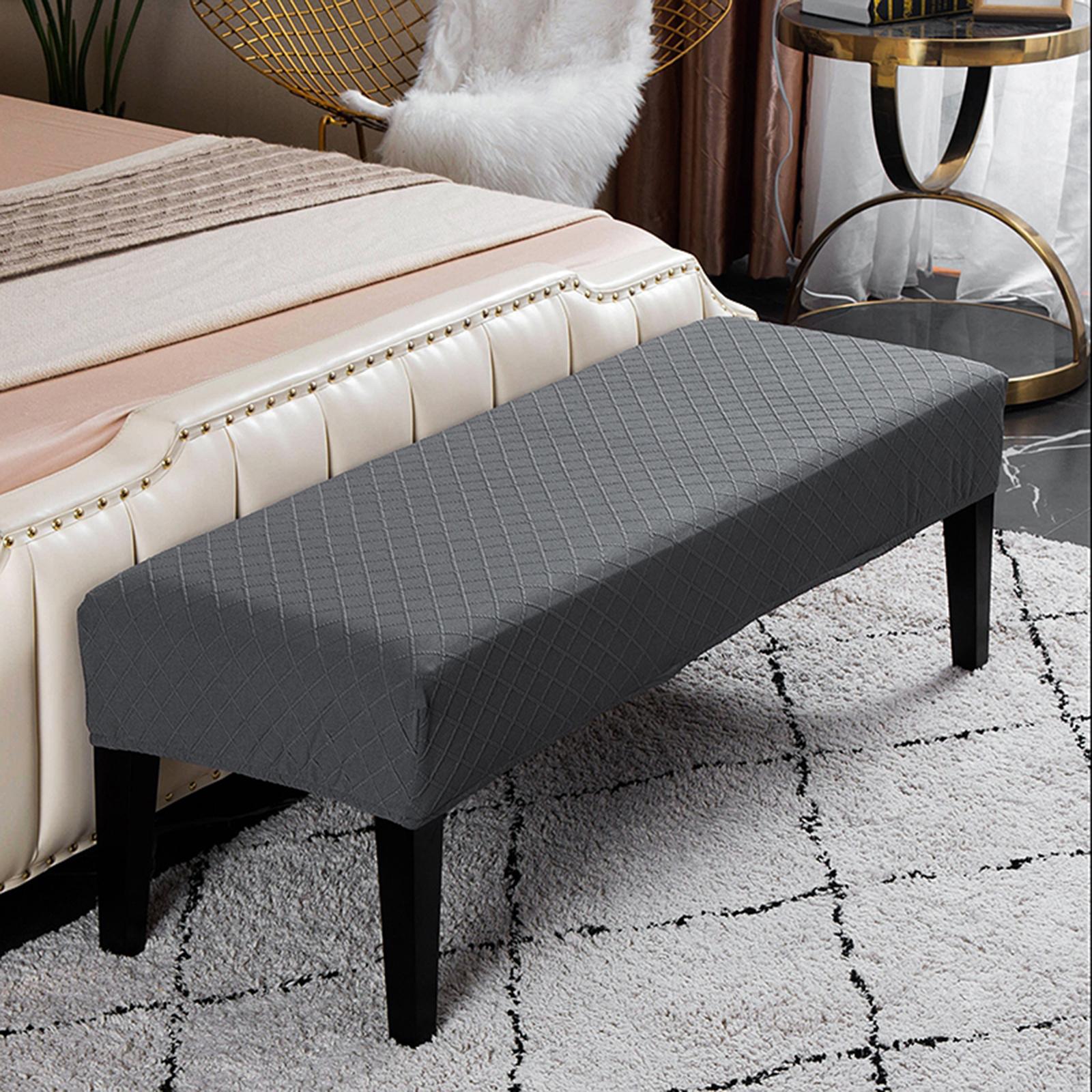 

Bench Cover for Dining Room Seating - Elasticized Furniture Protector темно-сірий
