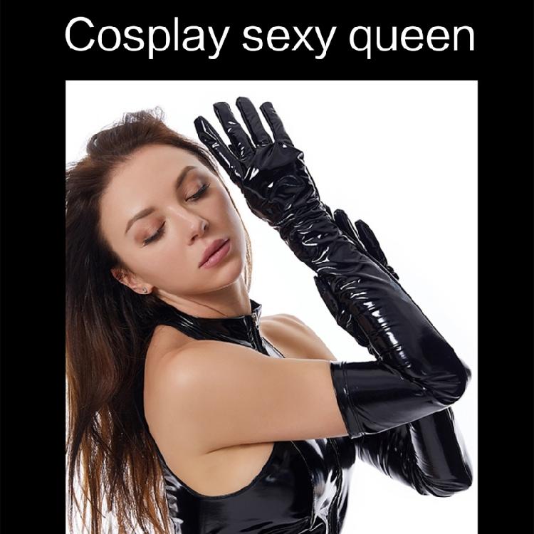 Długie Rękawiczki Operowe dla Kobiet Rękawiczki PU Elastyczne Długości do Łokcia